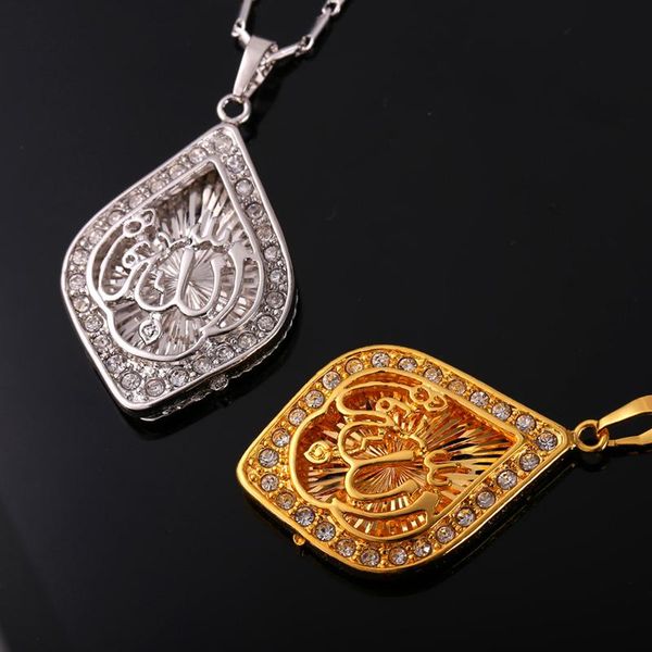 islamic muslim symbol pendant necklace rhinestone bamboo chain prismatic shaped choker fashion gift necklaces, Silver
islamic muslim symbol pendant necklace rhinestone bamboo chain prismatic shaped choker fashion gift necklaces, Silver