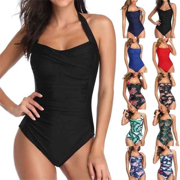 swimsuit women print bathing suit halter bodysuit push up swim monokini beachwear plus size swimwear female 210621, White;black
swimsuit women print bathing suit halter bodysuit push up swim monokini beachwear plus size swimwear female 210621, White;black
