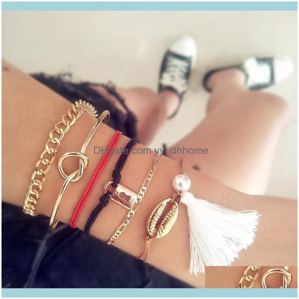 link, jewelrylink, chain 6pcs/set women bracelets set boho shell knotted key pearl tassel leather opening bracelet lady fashion party bangle, Black
link, jewelrylink, chain 6pcs/set women bracelets set boho shell knotted key pearl tassel leather opening bracelet lady fashion party bangle, Black