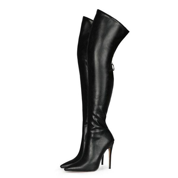 boots 2021 female zipper thigh fashion pointed toe autumn winter warm women's shoes slim high heel plus size 34-45, Black
boots 2021 female zipper thigh fashion pointed toe autumn winter warm women's shoes slim high heel plus size 34-45, Black