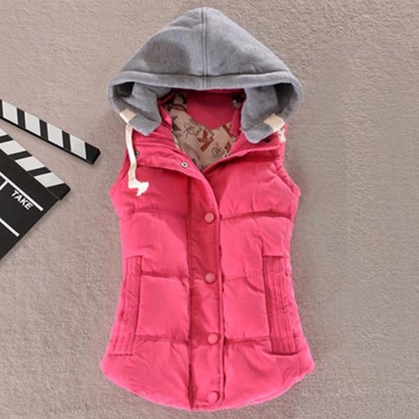 women's vests 2021 solid color korean version jacket down cotton winter women vest thickening hooded waistcoat coat female cc71, Black;white
women's vests 2021 solid color korean version jacket down cotton winter women vest thickening hooded waistcoat coat female cc71, Black;white