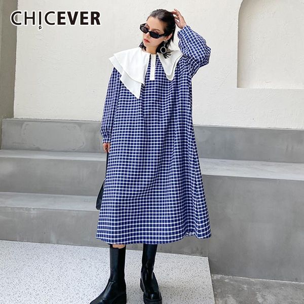casual dresses chicever plaid kawaii dress for women ruffle lantern long sleeve loose patchwork oversized female 2021 fashion clothing, Black;gray
casual dresses chicever plaid kawaii dress for women ruffle lantern long sleeve loose patchwork oversized female 2021 fashion clothing, Black;gray