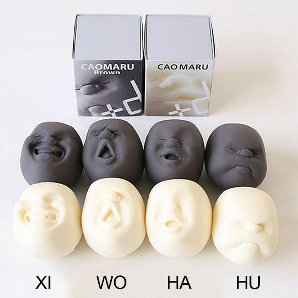3Pieces/LotSqueeze Human Face Emotion Vent Ball Stress Relieve Adult Decompression Toys