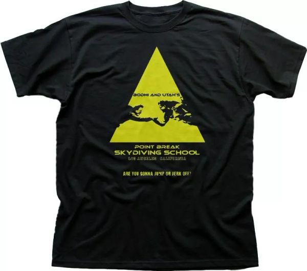 point break skydiving school bodhi and utah inspired black t-shirt fn9781, White;black
point break skydiving school bodhi and utah inspired black t-shirt fn9781, White;black