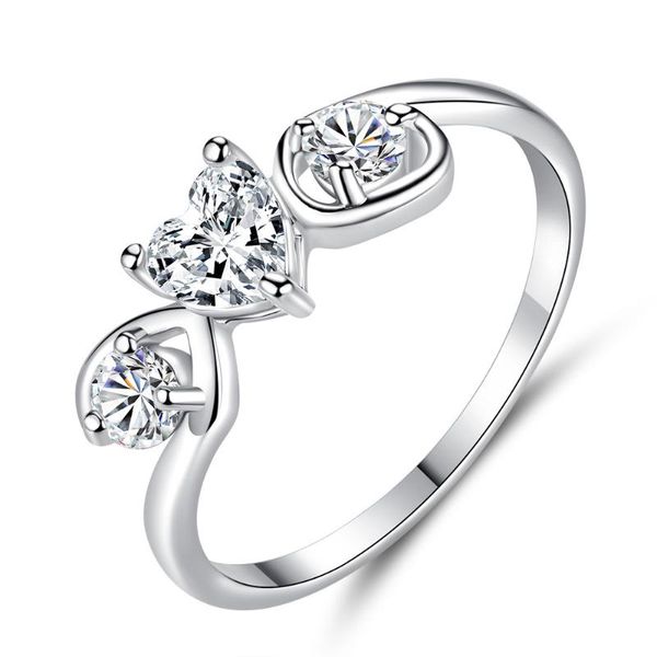 wedding rings hainon fashion silver color finger ring clear crystal simple heart for women engagement jewelry, Slivery;golden
wedding rings hainon fashion silver color finger ring clear crystal simple heart for women engagement jewelry, Slivery;golden