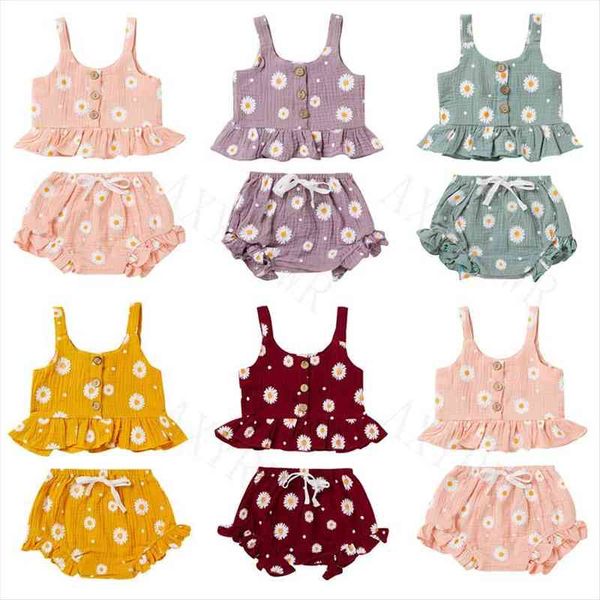 1 5y summer toddler kids girls clothes sets sling ruffles button crop high waist shorts children clothing tracksuits, White
1 5y summer toddler kids girls clothes sets sling ruffles button crop high waist shorts children clothing tracksuits, White