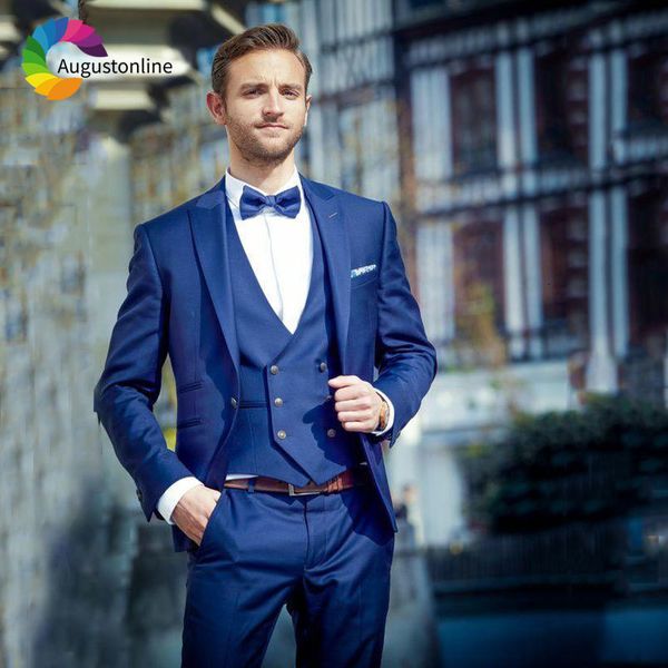 men's suits & blazers italian customized royal blue mens wedding groom tuxedos men suit peaked lapel man 3 pieces jacket pant vest, White;black
men's suits & blazers italian customized royal blue mens wedding groom tuxedos men suit peaked lapel man 3 pieces jacket pant vest, White;black
