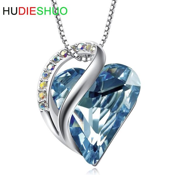 pendant necklaces necklace 2021 jewelry women's heart-shaped love austrian crystal, Silver
pendant necklaces necklace 2021 jewelry women's heart-shaped love austrian crystal, Silver