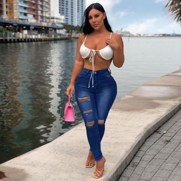 women's jeans women pencil pants denim trousers autumn winter clothing high waist slim ripped skinny, Blue
women's jeans women pencil pants denim trousers autumn winter clothing high waist slim ripped skinny, Blue
