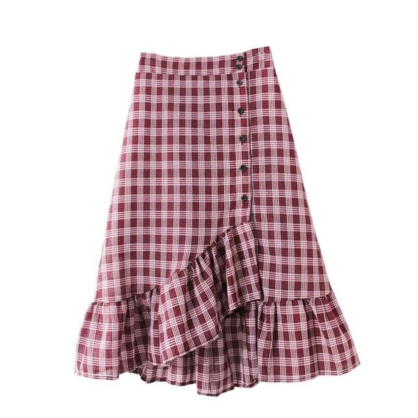 skirts gowyimmes 2021 summer fashion all-match women irregular ruffles skirt high waist black white plaid lady fishtail 379
skirts gowyimmes 2021 summer fashion all-match women irregular ruffles skirt high waist black white plaid lady fishtail 379