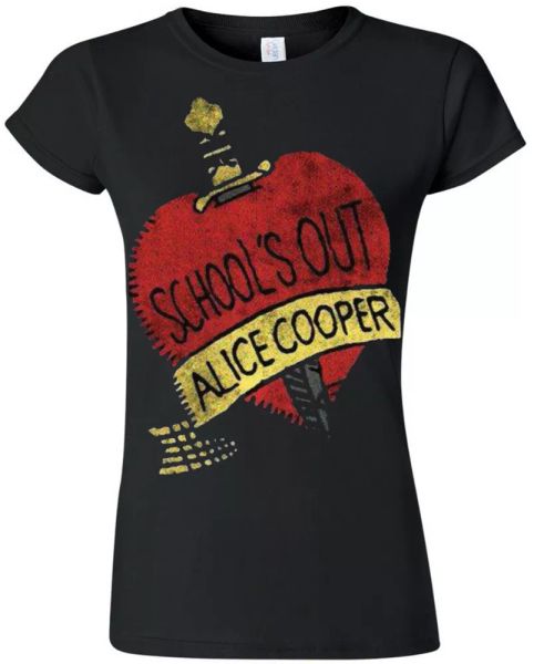 ladies alice cooper schools out for summer officially women t-shirt womens, White;black
ladies alice cooper schools out for summer officially women t-shirt womens, White;black