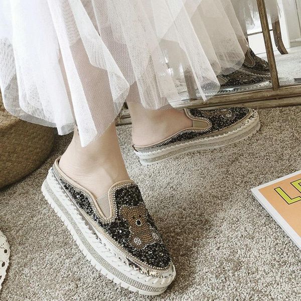 summer women sweet flip flops flat heels super cute casual shoes woman mature female sneakers style bling bear slippers, Black
summer women sweet flip flops flat heels super cute casual shoes woman mature female sneakers style bling bear slippers, Black
