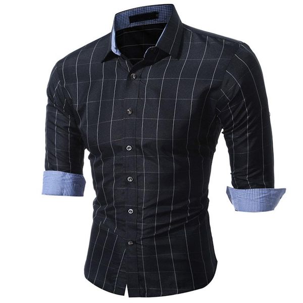 fashion men's classic hit color tiny lattice shirt grid camisa social masculina business slim fit leisure casual shirts, White;black
fashion men's classic hit color tiny lattice shirt grid camisa social masculina business slim fit leisure casual shirts, White;black