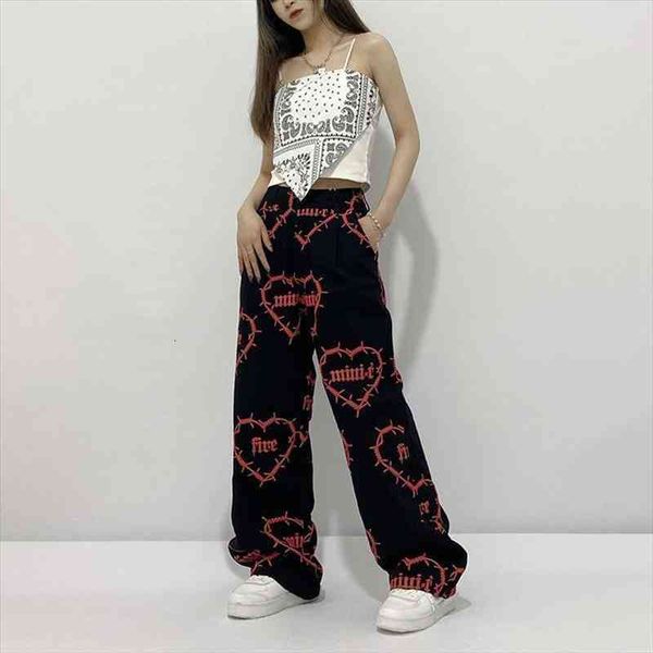 hip hop high street handsome dark printing loose bf boyfriend casual straight pants female trousers gothic harajuku pants, Black;white
hip hop high street handsome dark printing loose bf boyfriend casual straight pants female trousers gothic harajuku pants, Black;white