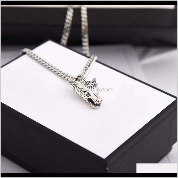 pendant necklaces & pendants jewelry drop delivery 2021 style wolf head for sier plated chain personality charm necklace f, Silver
pendant necklaces & pendants jewelry drop delivery 2021 style wolf head for sier plated chain personality charm necklace f, Silver