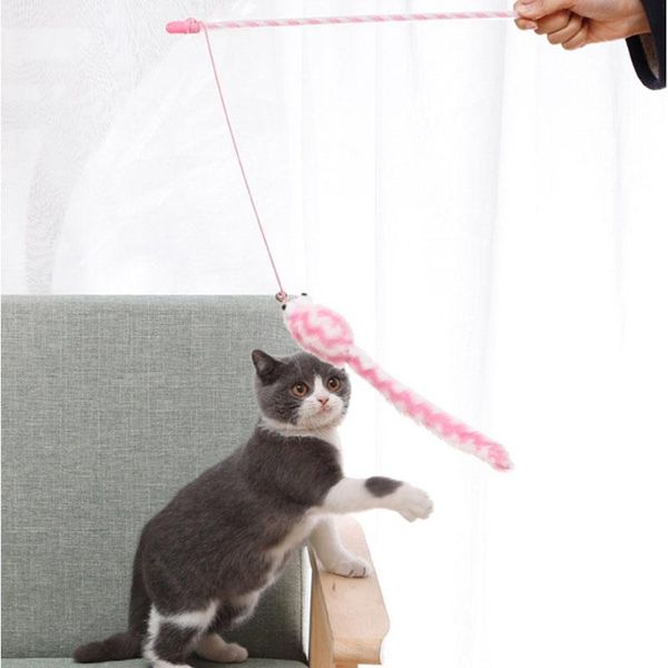 cat toys 11.8" combination soft long plush toy wand mice rustle sound small mouse activity interactive teaser with bell
cat toys 11.8" combination soft long plush toy wand mice rustle sound small mouse activity interactive teaser with bell