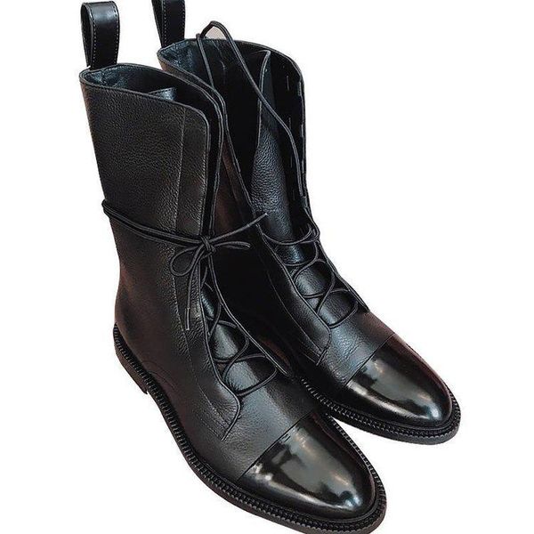 woman vintage boots women's pu leather lace up fashion comfortable ladies motorcycle casual female footwear, Black
woman vintage boots women's pu leather lace up fashion comfortable ladies motorcycle casual female footwear, Black