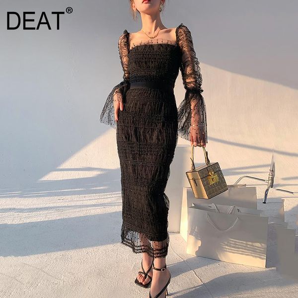 casual dresses woman organza dress classic dot square collar flying sleeve high street sequins elegant 2022 summer 15xf398, Black;gray
casual dresses woman organza dress classic dot square collar flying sleeve high street sequins elegant 2022 summer 15xf398, Black;gray