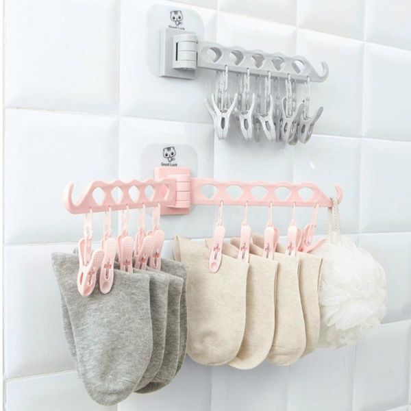 hangers & racks 10 clip punching wall drying rack for clothes foldable sticky rotating hanger balcony
hangers & racks 10 clip punching wall drying rack for clothes foldable sticky rotating hanger balcony