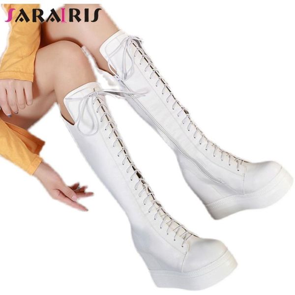boots sarairis autumn fashion 2021 women knee high platform wedges heels bottom female footwear casual shoes, Black
boots sarairis autumn fashion 2021 women knee high platform wedges heels bottom female footwear casual shoes, Black