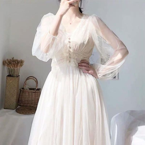 casual dresses women dress spring elegant a-line midi plus size solid v-neck puff sleeve ladies lace mesh, Black;gray
casual dresses women dress spring elegant a-line midi plus size solid v-neck puff sleeve ladies lace mesh, Black;gray