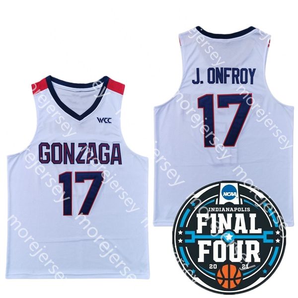 2021 finals four 4 gonzaga bulldogs college basketball jersey ncaa 17 j. onfroy white all stitched and embroidery men youth size, Black;red
2021 finals four 4 gonzaga bulldogs college basketball jersey ncaa 17 j. onfroy white all stitched and embroidery men youth size, Black;red