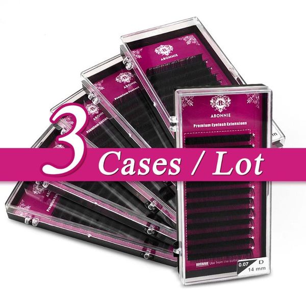 false eyelashes abonnie 3pcs/lot 12lines individual mink premium volum lashes tary fluffy eyelash extension for eye beauty makeup
false eyelashes abonnie 3pcs/lot 12lines individual mink premium volum lashes tary fluffy eyelash extension for eye beauty makeup