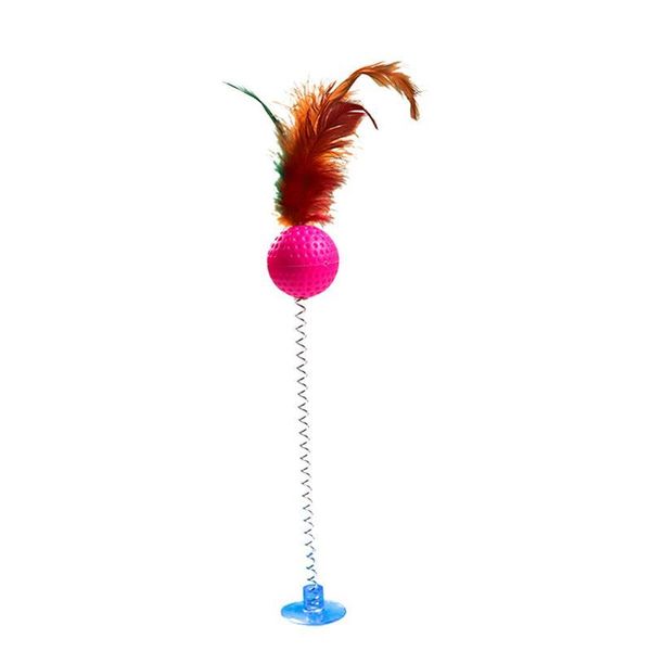 cat toys 2pcs toy spring suction cup ball fake feather decor pet interactive teaser supplies random color tf
cat toys 2pcs toy spring suction cup ball fake feather decor pet interactive teaser supplies random color tf