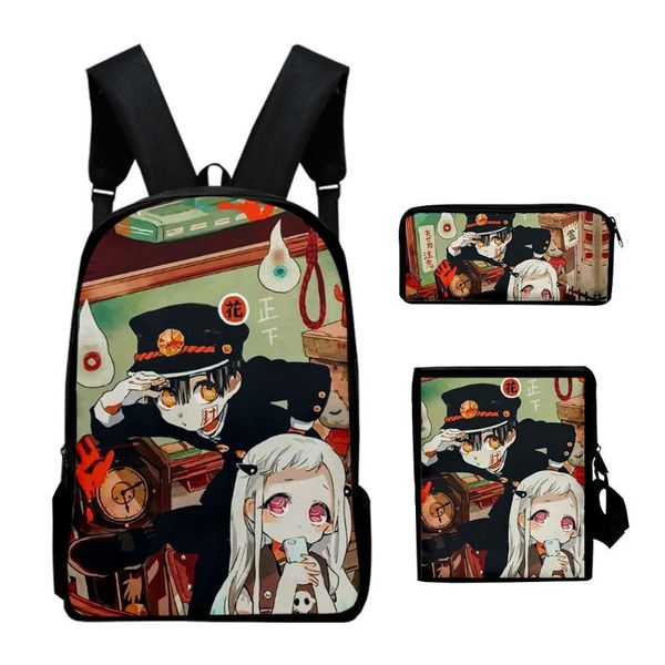 backpack 2021 3pcs/set toilet-bound hanako-kun shoulder bags 3d print hip hop school bag mochilas student
backpack 2021 3pcs/set toilet-bound hanako-kun shoulder bags 3d print hip hop school bag mochilas student