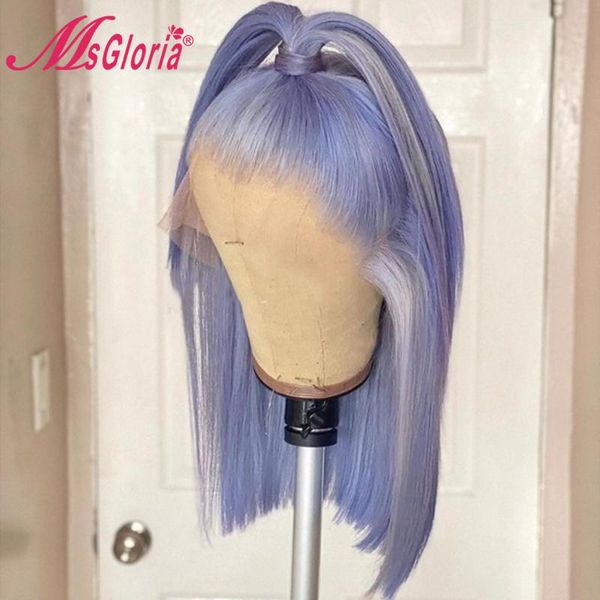 light purple human hair 13x4 4x4 lace front straight wave bob wigs brazilian wig pre plucked with baby remy ombre, Black;brown
light purple human hair 13x4 4x4 lace front straight wave bob wigs brazilian wig pre plucked with baby remy ombre, Black;brown