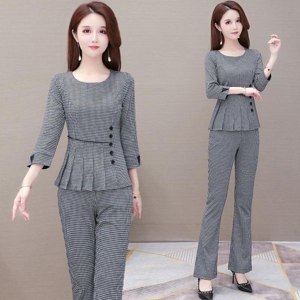 women's two piece pants plaid 2 set women ensemble costume femme pieces pantalon luxury clothing trendy suits with, White
women's two piece pants plaid 2 set women ensemble costume femme pieces pantalon luxury clothing trendy suits with, White