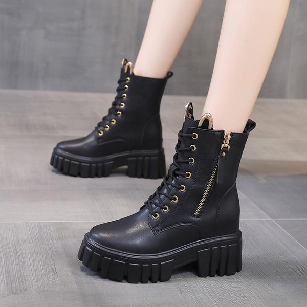 boots fashion zipper slope heel woman platform lace up women ankle winter keep warm non-slip motorcycle, Black
boots fashion zipper slope heel woman platform lace up women ankle winter keep warm non-slip motorcycle, Black