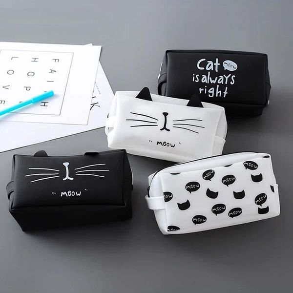 pc cute cat makeup bag women clear cartoon zipper cosmetic travel wash pouch large student pencil for girl bags & cases
pc cute cat makeup bag women clear cartoon zipper cosmetic travel wash pouch large student pencil for girl bags & cases