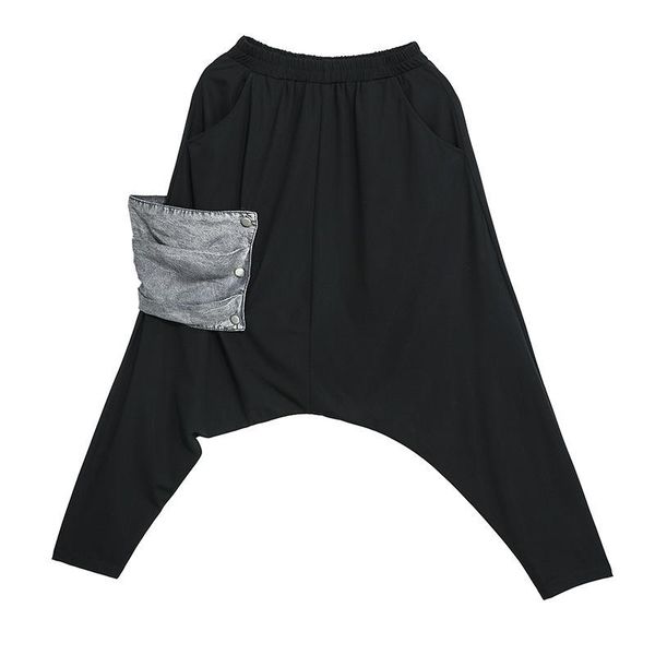 women's pants & capris lanmrem removable split joint haren for women 2021 spring personality crotch elastic force trousers yh73401, Black;white
women's pants & capris lanmrem removable split joint haren for women 2021 spring personality crotch elastic force trousers yh73401, Black;white