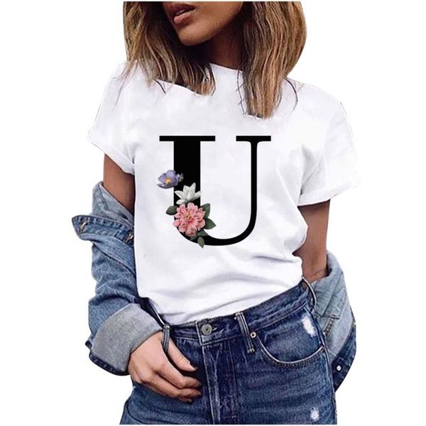 summer ladies fashion simple style floral and letter printing t-shirts 2021 women round neck short sleeve clothes women's t-shirt 0xyn, Black
summer ladies fashion simple style floral and letter printing t-shirts 2021 women round neck short sleeve clothes women's t-shirt 0xyn, Black