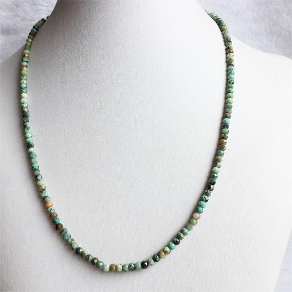 chains 3*4mm faceted green africa turquoise necklace vintage natural stone jewelry noble elegant exquisite beaded chain choker collier, Silver
chains 3*4mm faceted green africa turquoise necklace vintage natural stone jewelry noble elegant exquisite beaded chain choker collier, Silver