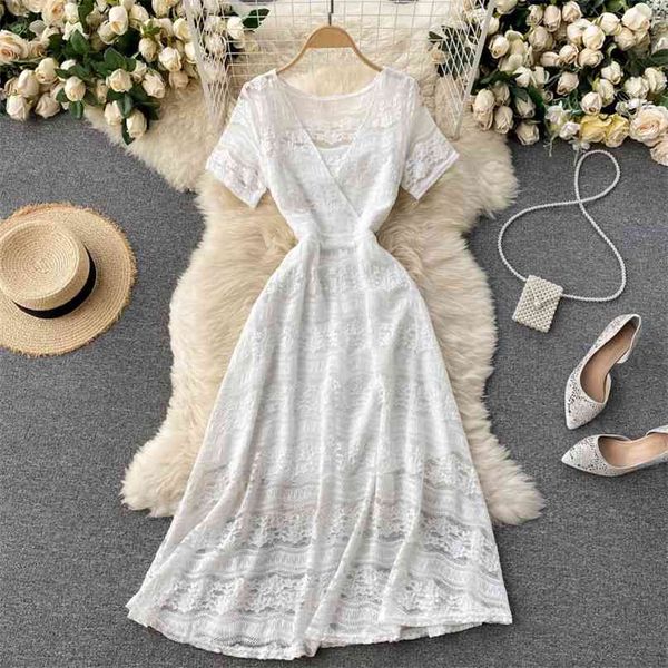 women's fashion summer v neck short sleeve lace a-line dress elegant clothes vestido de mujer s255 210527, Black;gray
women's fashion summer v neck short sleeve lace a-line dress elegant clothes vestido de mujer s255 210527, Black;gray