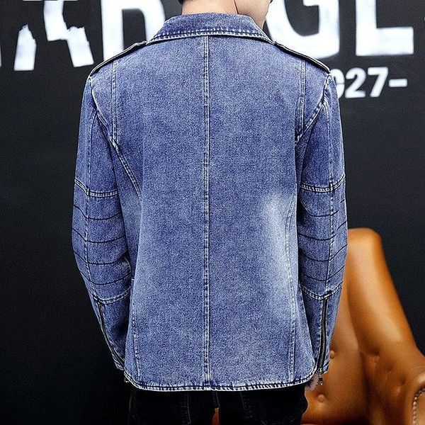 men's jackets men casual denim coats autumn high street biker jacket fashion solid color zipper slim fit male college jean m-3xl, Black;brown
men's jackets men casual denim coats autumn high street biker jacket fashion solid color zipper slim fit male college jean m-3xl, Black;brown