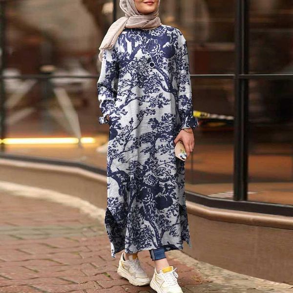 casual dresses kaftan o neck robe women's autumn muslim zanzea 2021 long sleeve maxi vestidos female printed dress plus size, Black;gray
casual dresses kaftan o neck robe women's autumn muslim zanzea 2021 long sleeve maxi vestidos female printed dress plus size, Black;gray