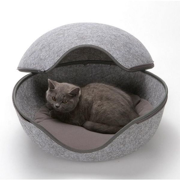 egg shaped cozy felted cat bed pet house cave baskets solid mini warm soft sleeping bag dog kennel beds nest & furniture
egg shaped cozy felted cat bed pet house cave baskets solid mini warm soft sleeping bag dog kennel beds nest & furniture