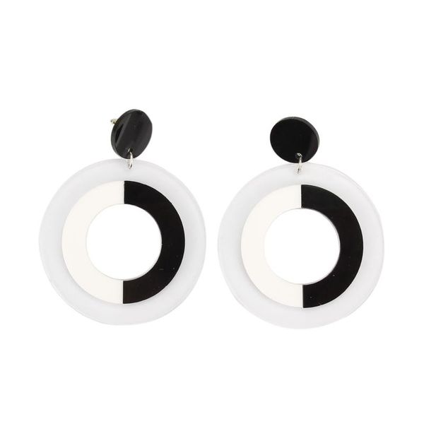 stud punk night club jewelry accessories fashion black white acrylic round earrings for women, Golden;silver
stud punk night club jewelry accessories fashion black white acrylic round earrings for women, Golden;silver