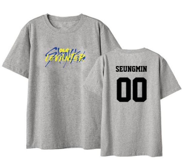 women's t-shirt kpop stray kids cle levanter fashion summer printing o neck high street cotton short sleeve, White
women's t-shirt kpop stray kids cle levanter fashion summer printing o neck high street cotton short sleeve, White
