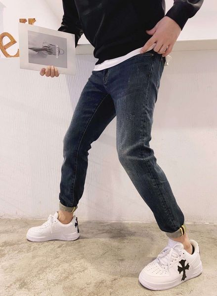 women's jeans winter korean men's embroidery pants youth fashion straight tube mid waist leisure o42n, Blue
women's jeans winter korean men's embroidery pants youth fashion straight tube mid waist leisure o42n, Blue