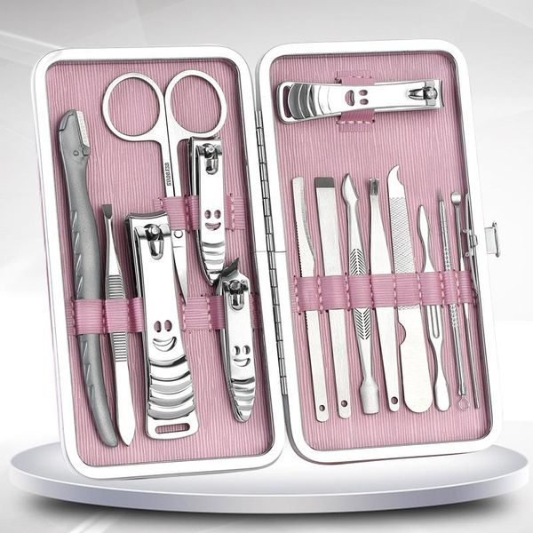 nail art kits 15 pcs/set stainless steel clippers set earpick scissors foot file family beauty care tools
nail art kits 15 pcs/set stainless steel clippers set earpick scissors foot file family beauty care tools