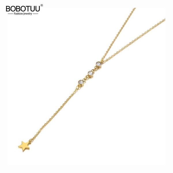 chains bobotuu titanium stainless steel cz crystal star charm choker necklaces office style pendant chain necklace for women bn20126, Silver
chains bobotuu titanium stainless steel cz crystal star charm choker necklaces office style pendant chain necklace for women bn20126, Silver