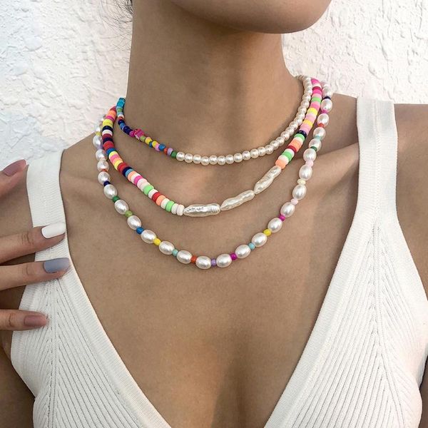 chokers kmvexo irregular pearls bohemian beaded necklaces for women y2k jewelry colorful star bead choker handmade pearl necklace 2021, Golden;silver
chokers kmvexo irregular pearls bohemian beaded necklaces for women y2k jewelry colorful star bead choker handmade pearl necklace 2021, Golden;silver