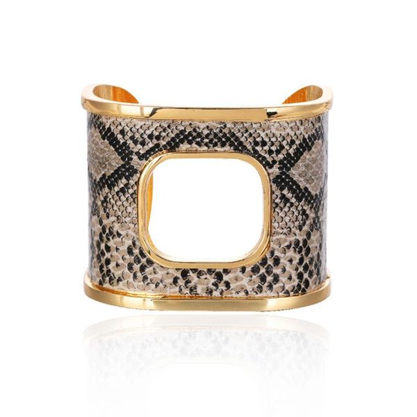 bangle exaggerated snake pattern bracelet for women wide edge alloy open fashion women's hollow jewelry, Black
bangle exaggerated snake pattern bracelet for women wide edge alloy open fashion women's hollow jewelry, Black