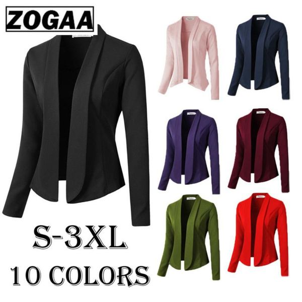 women's jackets zogaa women coat casual jacket 2021 fashion work office lady suit slim fit none button business female oversized, Black;brown
women's jackets zogaa women coat casual jacket 2021 fashion work office lady suit slim fit none button business female oversized, Black;brown