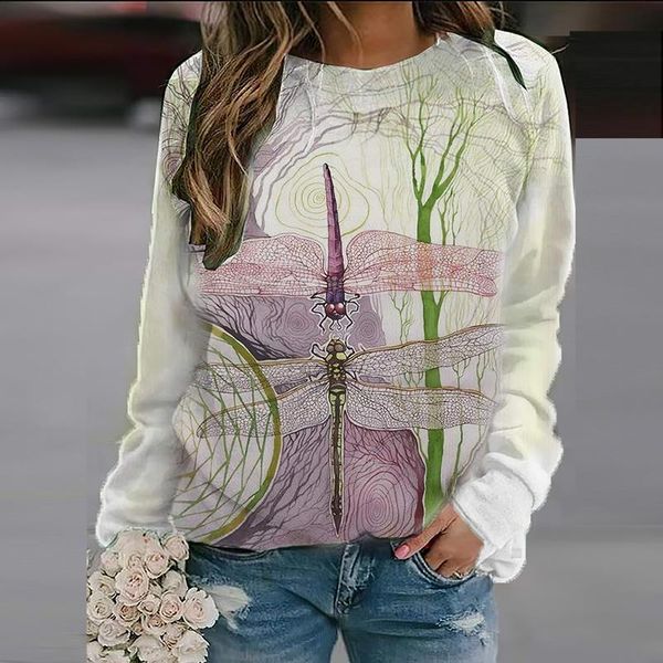 women's t-shirt printed long-sleeved streetwear casual pullover o-neck femme harajuku ladies graphic t shirts shirt, White
women's t-shirt printed long-sleeved streetwear casual pullover o-neck femme harajuku ladies graphic t shirts shirt, White