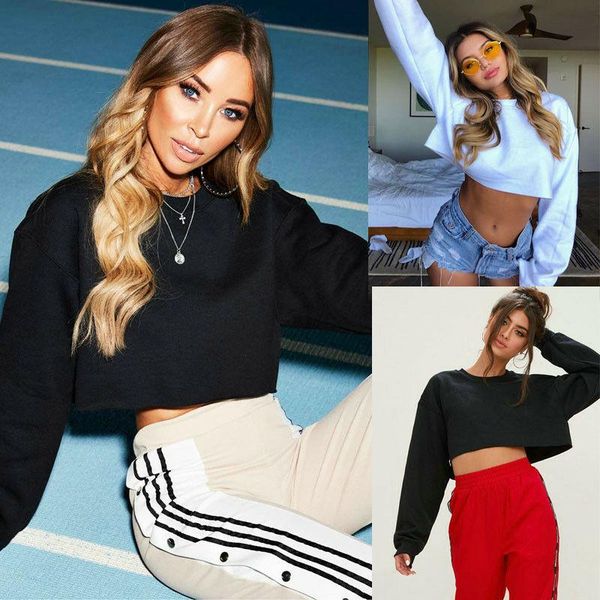 women's hoodies & sweatshirts women clothes elegant streetwear womens casual long sleeve jumper crop pullover, Black
women's hoodies & sweatshirts women clothes elegant streetwear womens casual long sleeve jumper crop pullover, Black